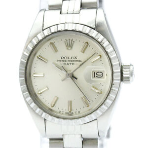 ROLEX Oyster Perpetual Date Steel Automatic Watch 6924 Vintage